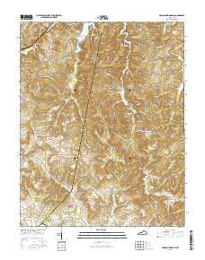 Dawson Springs SW Kentucky Current topographic map, 1:24000 scale, 7.5 X 7.5 Minute, Year 2016