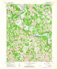 De Mossville Kentucky Historical topographic map, 1:24000 scale, 7.5 X 7.5 Minute, Year 1961