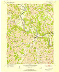 De Mossville Kentucky Historical topographic map, 1:24000 scale, 7.5 X 7.5 Minute, Year 1953