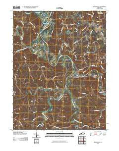De Mossville Kentucky Historical topographic map, 1:24000 scale, 7.5 X 7.5 Minute, Year 2010