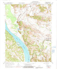 Dekoven Kentucky Historical topographic map, 1:24000 scale, 7.5 X 7.5 Minute, Year 1959