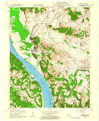 Dekoven Kentucky Historical topographic map, 1:24000 scale, 7.5 X 7.5 Minute, Year 1959