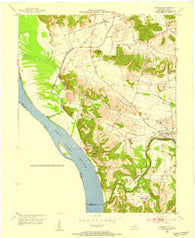 Dekoven Kentucky Historical topographic map, 1:24000 scale, 7.5 X 7.5 Minute, Year 1953