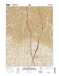 Delaplain Kentucky Current topographic map, 1:24000 scale, 7.5 X 7.5 Minute, Year 2016
