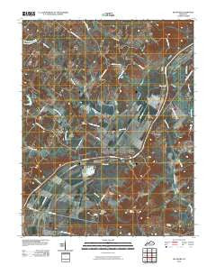 Delaware Kentucky Historical topographic map, 1:24000 scale, 7.5 X 7.5 Minute, Year 2010
