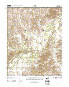 Delaware Kentucky Historical topographic map, 1:24000 scale, 7.5 X 7.5 Minute, Year 2013