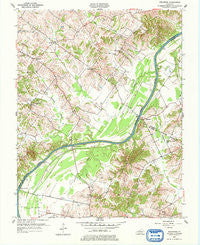 Delaware Kentucky Historical topographic map, 1:24000 scale, 7.5 X 7.5 Minute, Year 1953