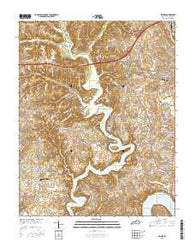 Delmer Kentucky Current topographic map, 1:24000 scale, 7.5 X 7.5 Minute, Year 2016