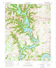 Delmer Kentucky Historical topographic map, 1:24000 scale, 7.5 X 7.5 Minute, Year 1973