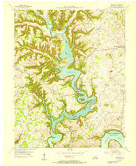 Delmer Kentucky Historical topographic map, 1:24000 scale, 7.5 X 7.5 Minute, Year 1954