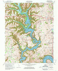 Delmer Kentucky Historical topographic map, 1:24000 scale, 7.5 X 7.5 Minute, Year 1973