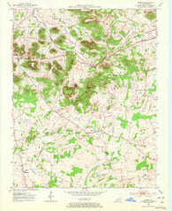 Dennis Kentucky Historical topographic map, 1:24000 scale, 7.5 X 7.5 Minute, Year 1952