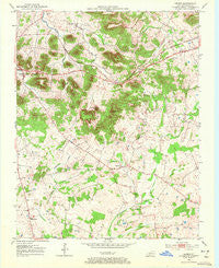 Dennis Kentucky Historical topographic map, 1:24000 scale, 7.5 X 7.5 Minute, Year 1952
