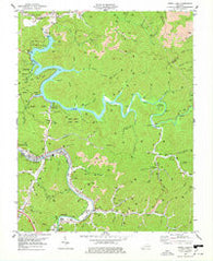 Dewey Lake Kentucky Historical topographic map, 1:24000 scale, 7.5 X 7.5 Minute, Year 1978