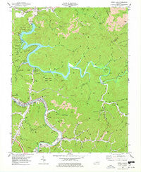 Dewey Lake Kentucky Historical topographic map, 1:24000 scale, 7.5 X 7.5 Minute, Year 1978