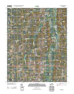 Dexter Kentucky Historical topographic map, 1:24000 scale, 7.5 X 7.5 Minute, Year 2013