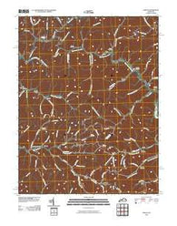 Dingus Kentucky Historical topographic map, 1:24000 scale, 7.5 X 7.5 Minute, Year 2010