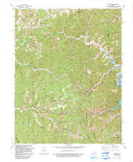 Dingus Kentucky Historical topographic map, 1:24000 scale, 7.5 X 7.5 Minute, Year 1992