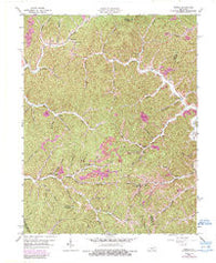 Dingus Kentucky Historical topographic map, 1:24000 scale, 7.5 X 7.5 Minute, Year 1962