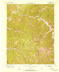 Dingus Kentucky Historical topographic map, 1:24000 scale, 7.5 X 7.5 Minute, Year 1951