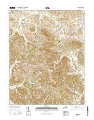 Dixon Kentucky Current topographic map, 1:24000 scale, 7.5 X 7.5 Minute, Year 2016