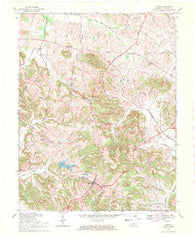 Dixon Kentucky Historical topographic map, 1:24000 scale, 7.5 X 7.5 Minute, Year 1969