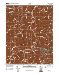 Dorton Kentucky Historical topographic map, 1:24000 scale, 7.5 X 7.5 Minute, Year 2010
