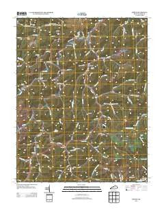 Dorton Kentucky Historical topographic map, 1:24000 scale, 7.5 X 7.5 Minute, Year 2013
