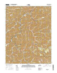 Dorton Kentucky Current topographic map, 1:24000 scale, 7.5 X 7.5 Minute, Year 2016