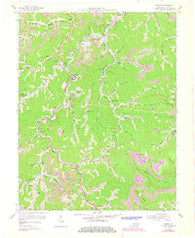Dorton Kentucky Historical topographic map, 1:24000 scale, 7.5 X 7.5 Minute, Year 1954