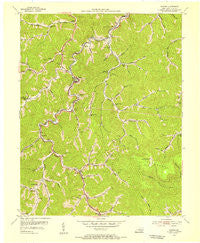 Dorton Kentucky Historical topographic map, 1:24000 scale, 7.5 X 7.5 Minute, Year 1954