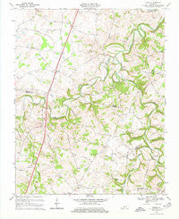 Drake Kentucky Historical topographic map, 1:24000 scale, 7.5 X 7.5 Minute, Year 1968