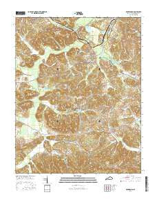 Drakesboro Kentucky Current topographic map, 1:24000 scale, 7.5 X 7.5 Minute, Year 2016