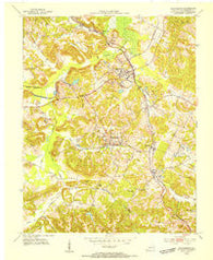 Drakesboro Kentucky Historical topographic map, 1:24000 scale, 7.5 X 7.5 Minute, Year 1953