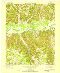 Dunnville Kentucky Historical topographic map, 1:24000 scale, 7.5 X 7.5 Minute, Year 1953