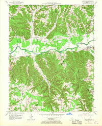 Dunnville Kentucky Historical topographic map, 1:24000 scale, 7.5 X 7.5 Minute, Year 1953