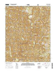 Dykes Kentucky Current topographic map, 1:24000 scale, 7.5 X 7.5 Minute, Year 2016