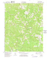 Dykes Kentucky Historical topographic map, 1:24000 scale, 7.5 X 7.5 Minute, Year 1979