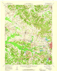 Earlington Kentucky Historical topographic map, 1:62500 scale, 15 X 15 Minute, Year 1954