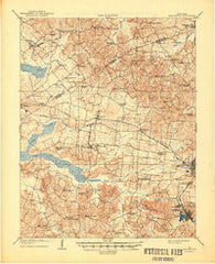 Earlington Kentucky Historical topographic map, 1:62500 scale, 15 X 15 Minute, Year 1909