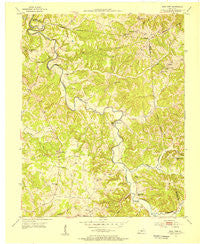 East Fork Kentucky Historical topographic map, 1:24000 scale, 7.5 X 7.5 Minute, Year 1953