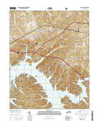 Eddyville Kentucky Current topographic map, 1:24000 scale, 7.5 X 7.5 Minute, Year 2016