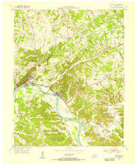 Eddyville Kentucky Historical topographic map, 1:24000 scale, 7.5 X 7.5 Minute, Year 1954