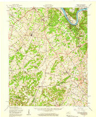 Ekron Kentucky Historical topographic map, 1:62500 scale, 15 X 15 Minute, Year 1947