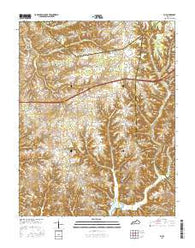 Eli Kentucky Current topographic map, 1:24000 scale, 7.5 X 7.5 Minute, Year 2016