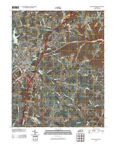 Elizabethtown Kentucky Historical topographic map, 1:24000 scale, 7.5 X 7.5 Minute, Year 2010