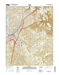 Elizabethtown Kentucky Current topographic map, 1:24000 scale, 7.5 X 7.5 Minute, Year 2016
