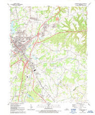 Elizabethtown Kentucky Historical topographic map, 1:24000 scale, 7.5 X 7.5 Minute, Year 1991