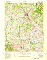 Elizabethtown Kentucky Historical topographic map, 1:62500 scale, 15 X 15 Minute, Year 1949