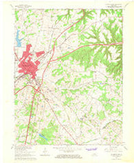 Elizabethtown Kentucky Historical topographic map, 1:24000 scale, 7.5 X 7.5 Minute, Year 1967